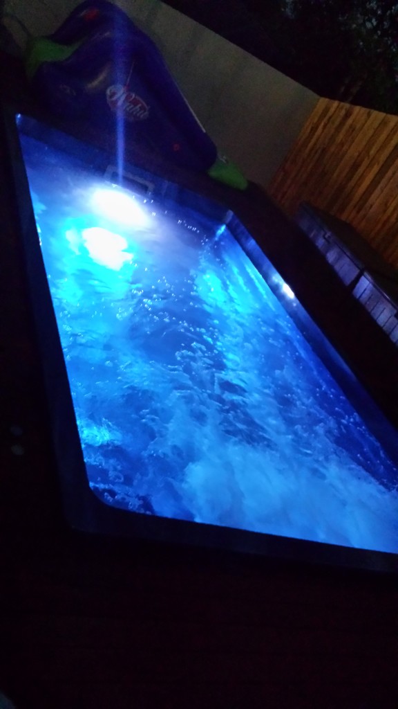 Night Time Plunge Pool & Spa - Swim Spa - Spa City Spas